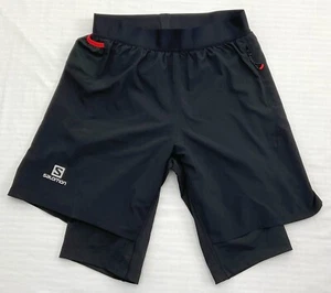 SALOMON Bottom Mens ALFA2 Shorts AdvancedSkin Exo Twinskin Trail Ultra Running S - Picture 1 of 20