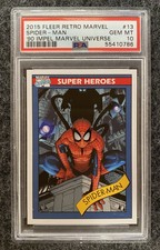 2015 Marvel Fleer Retro 1990 Impel Spider-man # 13 PSA 10 POP 1!