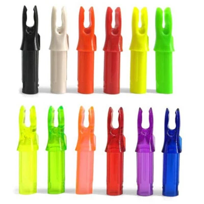 50pcs Arrow Nocks ID6.2mm Insert Tails Plastic Archery Arrow Shaft Bow DIY USA`