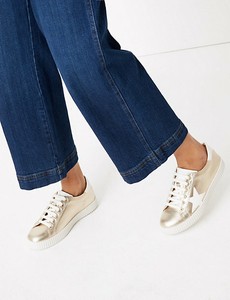 m&s ladies white trainers
