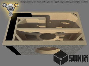 STAGE 3 - PORTED SUBWOOFER MDF ENCLOSURE FOR MTX 9512 SUB BOX - Picture 1 of 10