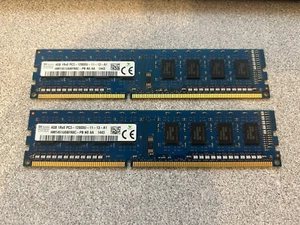 Lot of 8 GB (4 GB x 2 sticks) SK hynix PC3-12800U DDR3 Desktop RAM Memory - Picture 1 of 1