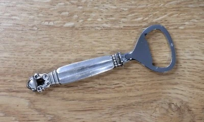 Abrebotellas Georg Jensen "Bellota", Mango de Plata de Ley, 4.5" de Largo Foto 1 de 4