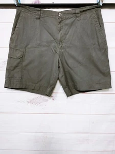 Columbia Mens Cargo Shorts Size 42 Gray Flat Front Pockets 100% Cotton - Picture 1 of 6