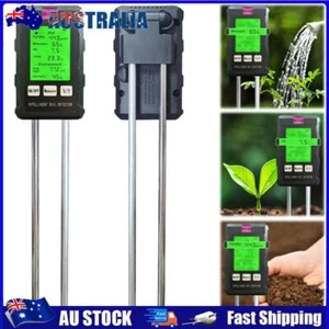 6 in 1 Digital Soil Tester Metal Sensor Prob Thermometer Hygrometer for Garden - Picture 1 of 11