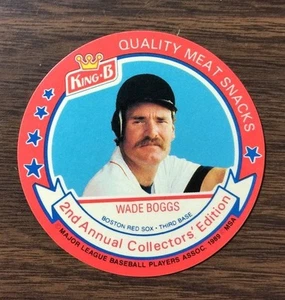 1989 King B Discs #3 WADE BOGGS Boston Red Sox  HOF D4023218 - Picture 1 of 12