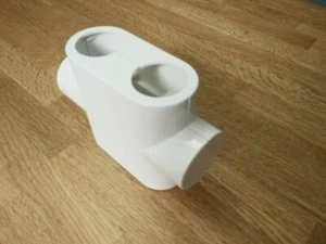 OVENTROP Design Abdeckung Multiblock T Durchgangsform Kunststoff - weiß 1184095 - Bild 1 von 3