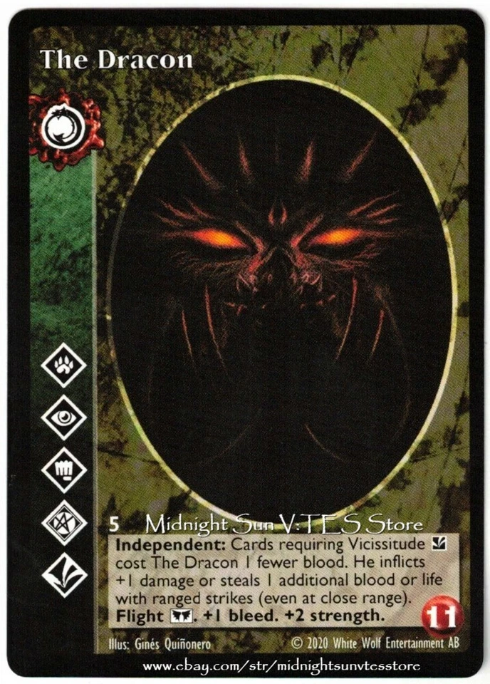 The Dracon Tzimisce Promo 2020 V:TES VTES Vampire CCG - Image 1 of 1