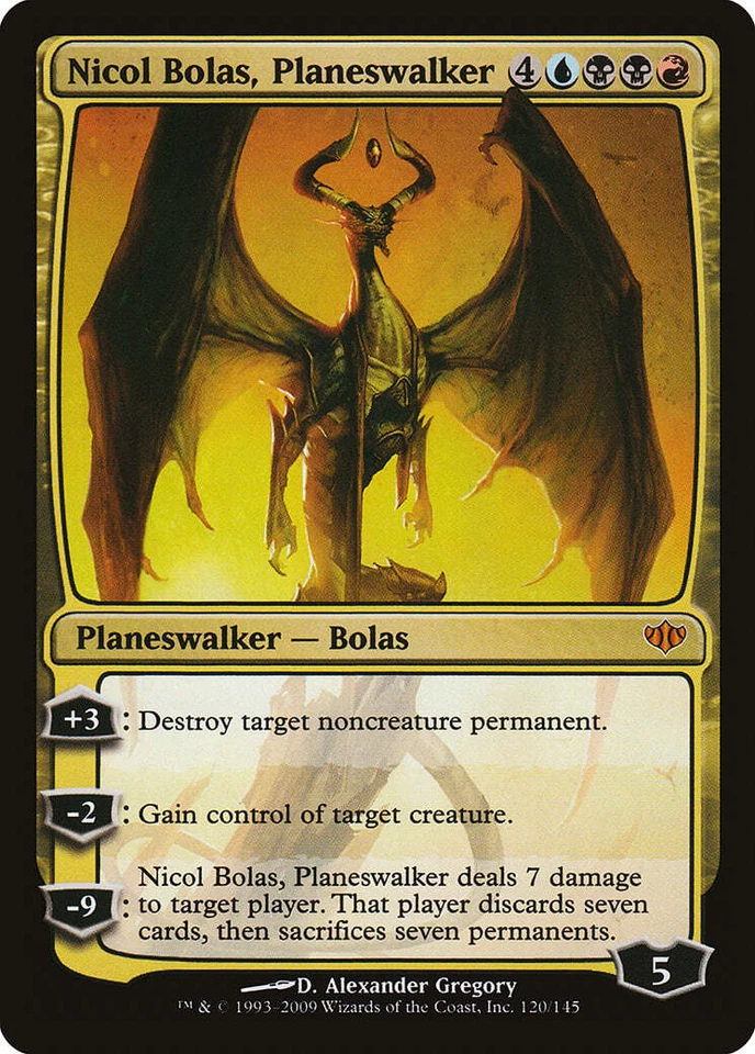 Nicol Bolas, Planeswalker Conflux HEAVILY PLD Mythic Rare MAGIC CARD ABUGames - Image 1 of 1