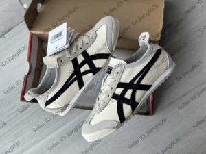 2025 Onitsuka Tiger Mexico 66 Classic Unisex Shoes Birch/Black Vintage Sneakers - Picture 1 of 19