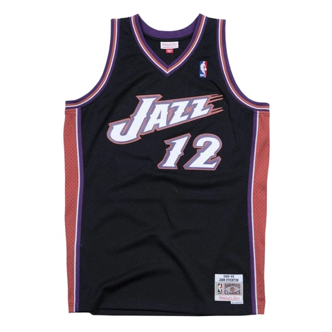 Mitchell & Ness NBA Swingman Jersey Jazz 96-97 John Stockton Black *NEW* Cover