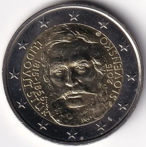 2 Euros Conmemorativos Eslovaquia - 2015 - "200. Cumpleaños de Ludovit Stur" - Imagen 1 de 2