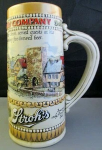 Vintage STROH's 1985 Heritage Series II Beer Stein Mug Brewery Ceramarte Brazil - Picture 1 of 7