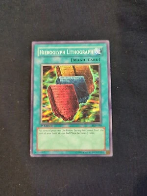 Yu-Gi-Oh TCG Hieroglyph Lithograph PGD-086 1st Edition Regular Common Card LP-NM - Image 1 of 2