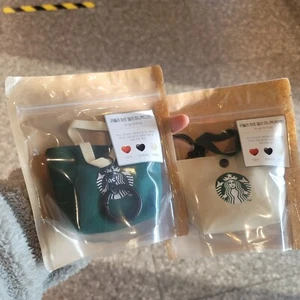 Starbucks Korea 2021 Lovely Heart Jelly Minibag(White / Green) - Picture 1 of 31
