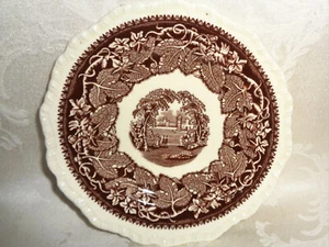 Masons England Vista braun kein Borte Brot und Butterteller verrückt - Bild 1 von 2
