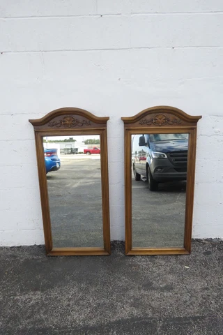 Wall Dresser Bathroom Vanity Mirrors a Pair 4051 Cover