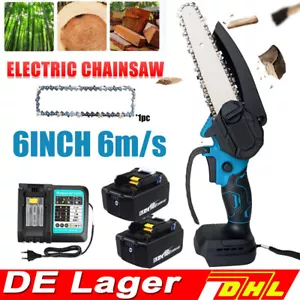 Für 18V Makita Akku Kettensäge Mini Elektro Motorsäge Handkettensäge 5,5Ah/6Zoll - Bild 1 von 28