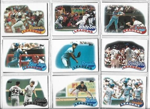 1989 TOPPS, TEAM LEADERS - Picture 1 of 3