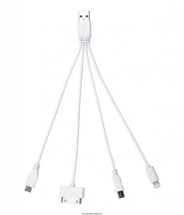 CAVO CARICA BATTERIA UNIVERSALE LIGHTNING MICRO USB MINI TIPE C IPHONE SAMSUNG - Immagine 1 di 1