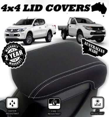 MITSUBISHI TRITON MQ NEOPRENE CONSOLE LID COVER ( WETSUIT FABRIC )  - image 1 of 4