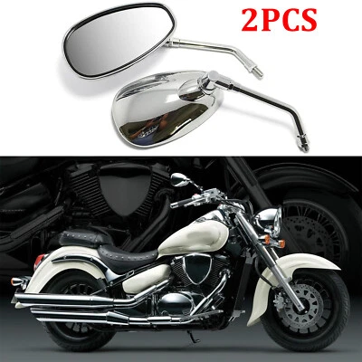 Espejo retrovisor cromado para moto Suzuki Intruder Volusia VL VS 800 1400 1500 700 750 Foto 1 de 4