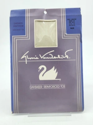 Pantimedias Gloria Vanderbilt Daysheer de punto plano reforzado blanco roto talla D Foto 1 de 4