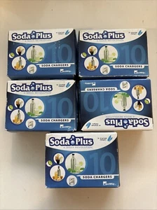 Soda Plus 8.5g whipped cream chargers 50 count Chargers 5 Box X10 - Picture 1 of 2