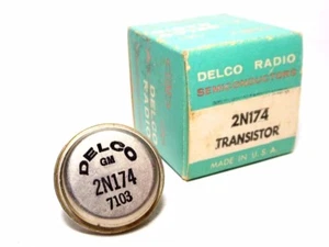 2N174 Germanium NTE105 PNP Delco 15A 55W NOS Audio Power Amp Transistor - Picture 1 of 2