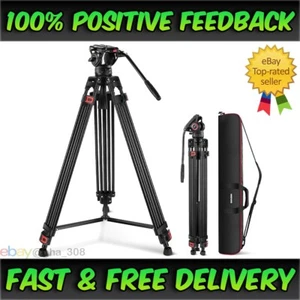 NEEWER 74 Inch Professional Video Tripod with Fluid Head Compatible with DJI RS - Picture 1 of 10