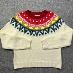 Marine Layer Rainbow Fair Isle Sweater Women’s Small Archive Alpine Wool Blend S - Picture 1 of 10