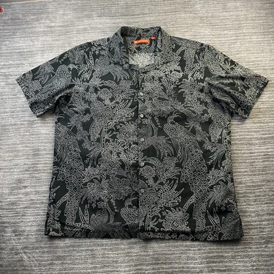 Tori Richard Shirt Mens Extra Large Black White Button Up Camp - Image 1 of 4