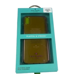 Kate Spade New York Phone Case iPhone XS Max Clear Pink Flexible Playful Chic - Picture 1 of 4