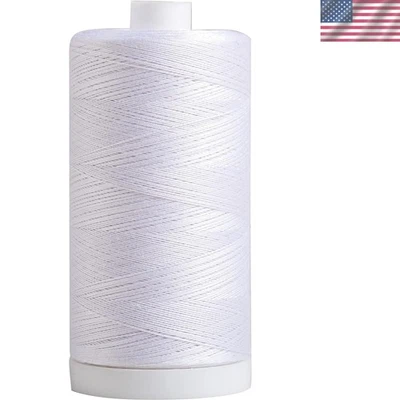 Sewing Essentials: 1200 Yard White Cotton Thread - Perfect for Quilting & More - Image 1 of 2