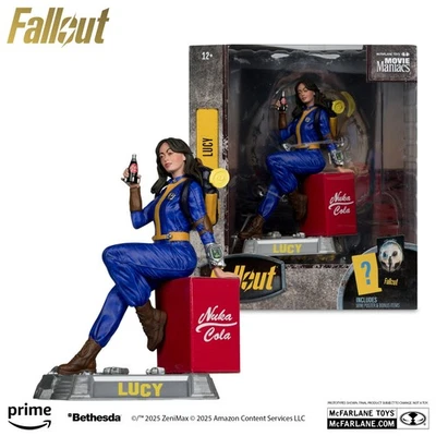 McFarlane MOVIE MANIACS  LUCY Fallout (S2)  6" Posed Figure  INSTK  MIP - Image 1 of 4