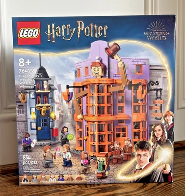 Lego 76422 Diagon Alley: Weasleys' Wizard Wheezes Harry Potter Set Retirado NUEVO Foto 1 de 4