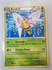 Pokemon TCG HGSS Unleashed Beedrill 12/95 No Holo Raro LP/MP - Imagen 1 de 2