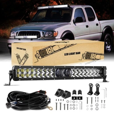 Auxbeam 22" 5D-PRO 128W Led Light Bar Spot Flood Combo Offroad Driving for Chevy Foto 1 de 4