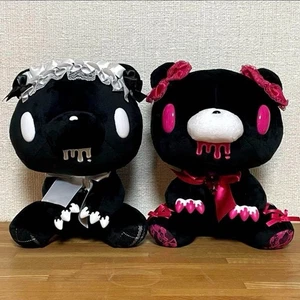 Gloomy Bear Plüsch Kopf Kleid No589 & Schnürung No596 schwarz Set Chax GP NEU - Bild 1 von 24