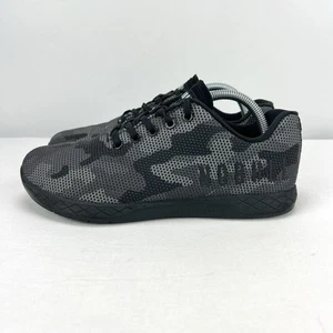 NOBULL Black & Gray Camo Shoes Athletic Sneakers Lace Up Sz Men's 8.5 Women's 10 - Picture 1 of 17