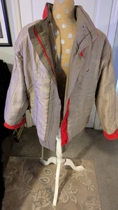 Giacca invernale donna IZZI vintage anni 90 arancione/abbronzatura, taglia-large - Foto 1 di 10