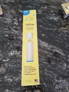Estabilizador de fusibles artesanales Pellon 808 15"x 4 yardas precortado blanco, costura NUEVO, CAJA ABIERTA - Imagen 1 de 2
