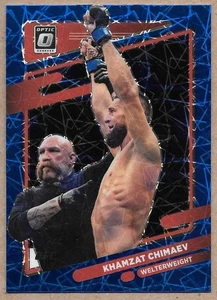 Khamzat Chimaev 2022 Donruss Optic UFC Blue Velocity Prizm #72 Welterweight - Picture 1 of 2