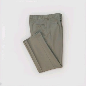 PANTALONES HAGGAR COOL 18 CORTE CLÁSICO PLISADO DELANTERO 35 X 32 CINTURA EXPANSORA POLIÉSTER - Imagen 1 de 6