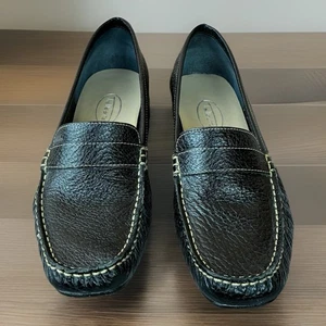 Mocassini donna Talbots neri in pelle con ciottoli taglia 7,5 - Foto 1 di 6