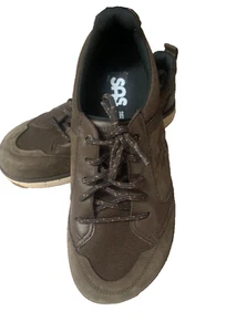 SAS Free Time Womens Brown Leather Lace Up Comfort Shoes Size 8 W - Picture 1 of 8