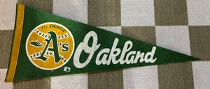 VTG Oakland Athletics Pennant Classic Rare Retro Sports MLB Decor Man Cave - Picture 1 of 1