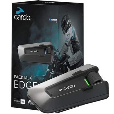 Cardo Packtalk Edge Mesh Intercom Touring Sport Adventure Bluetooth Single - Image 1 of 4