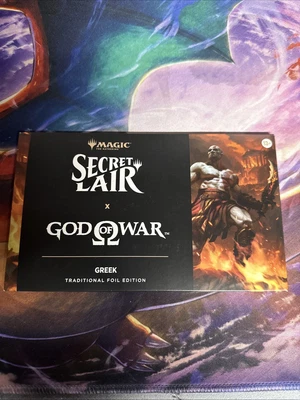 Magic the Gathering Secret Lair Playstation Foil God of War: Greek IN HAND - Image 1 of 2