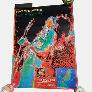Pat Travers Radio Active Promo Album Poster 22x29 Vintage 1981 PolyGram Records - Bild 1 von 6